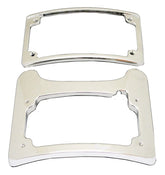 Custom Dynamics License Plate Frames & Lights Chrome 2014+ HD Touring Turn Signal Eliminator Kit - Licence Plate Only